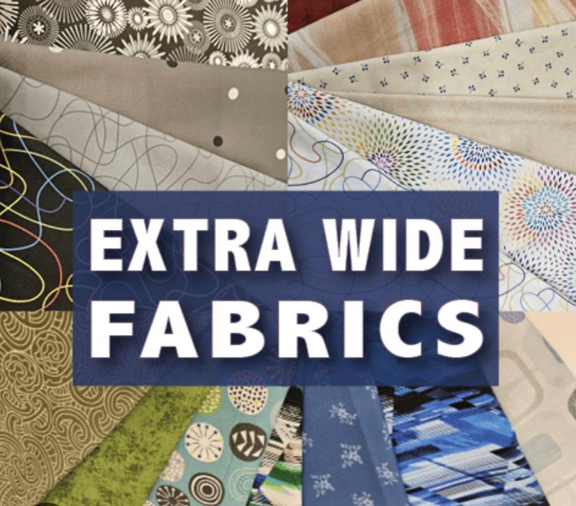 Extra-wide backing fabrics