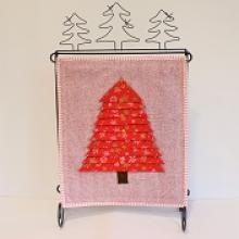 Mini Christmas Tree Wall Hanging (Red)