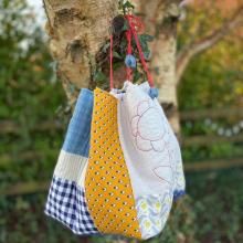 KT025 LARGE Drawstring Slouchy Pouch